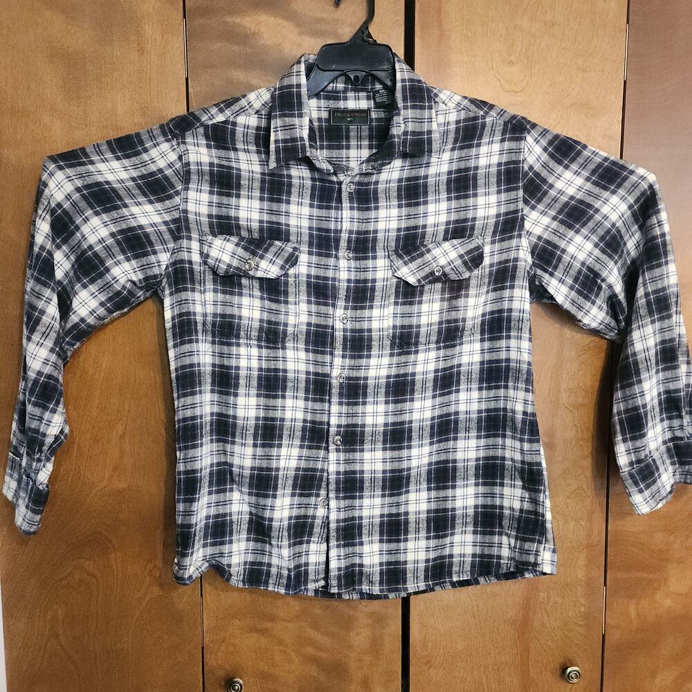 FIELD & STREAM 1871 Plaid Flannel Button Up Shirt Men's XXLT